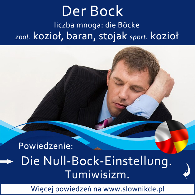 der Bock - kozioł, baran, stojak